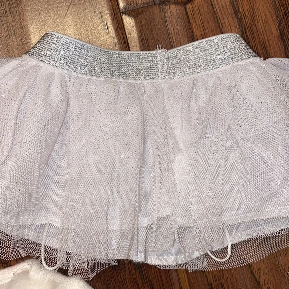 Build-A-Bear fur collar sequin cardigan sweater & white glittery silver skirt​​ - Picture 8 of 12
